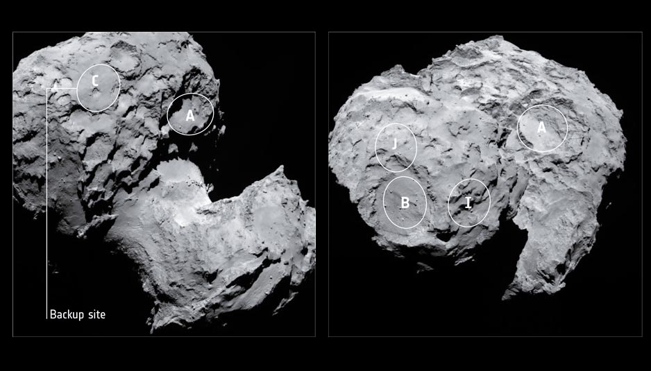 ESA Rosetta over Comet, Close-up Engineering - Credits: esa.int