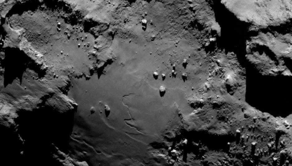 ESA Rosetta over Comet, Close-up Engineering - Credits: esa.int