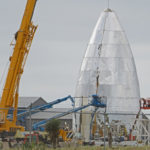 Starship in via di costruzione presso la struttura di collaudo in Texas