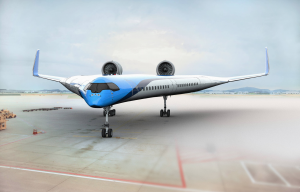 KLM aereo v-shaped