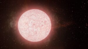 Rappresentazione artistica della supergigante rossa prima dell'esplosione. Crediti: W. M. Keck Observatory/Adam Makarenko