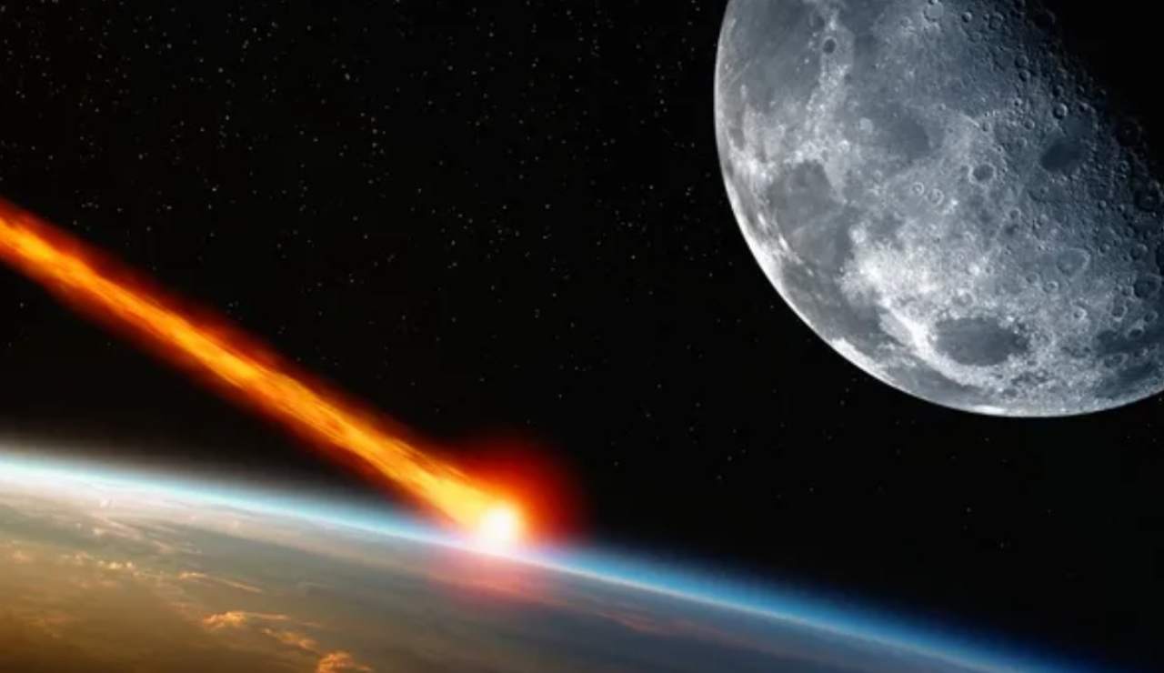 Asteroide tra la Terra e la Luna (Depositphotos foto)