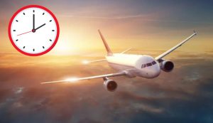 Aereo in volo e tempo (Depositphotos foto)