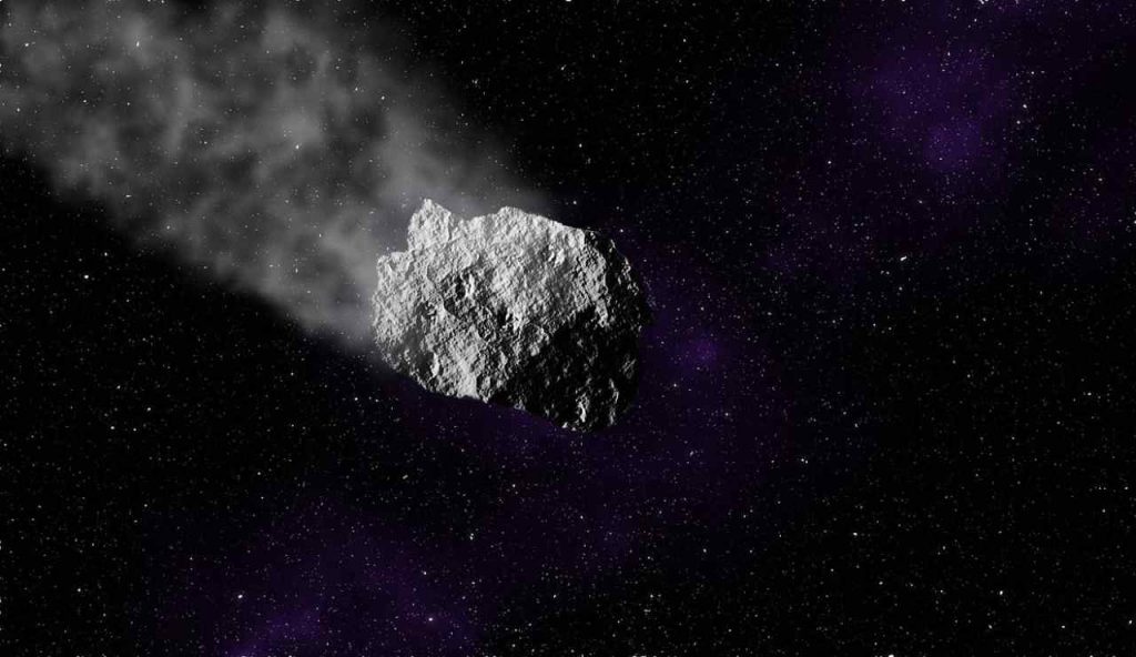 Asteroide in collisione
