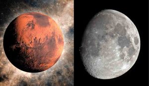 Luna e Marte