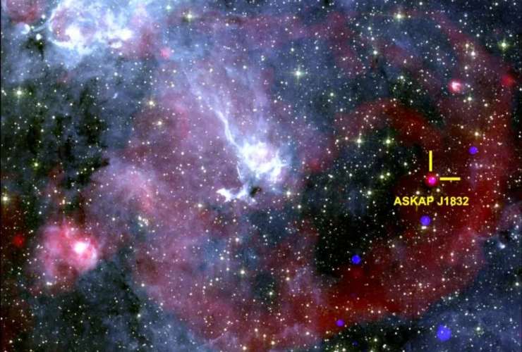 Illustrazione di ASKAP J1832-0911 (Ziteng Wang, ICRAR FOTO) - aerospacecue.it