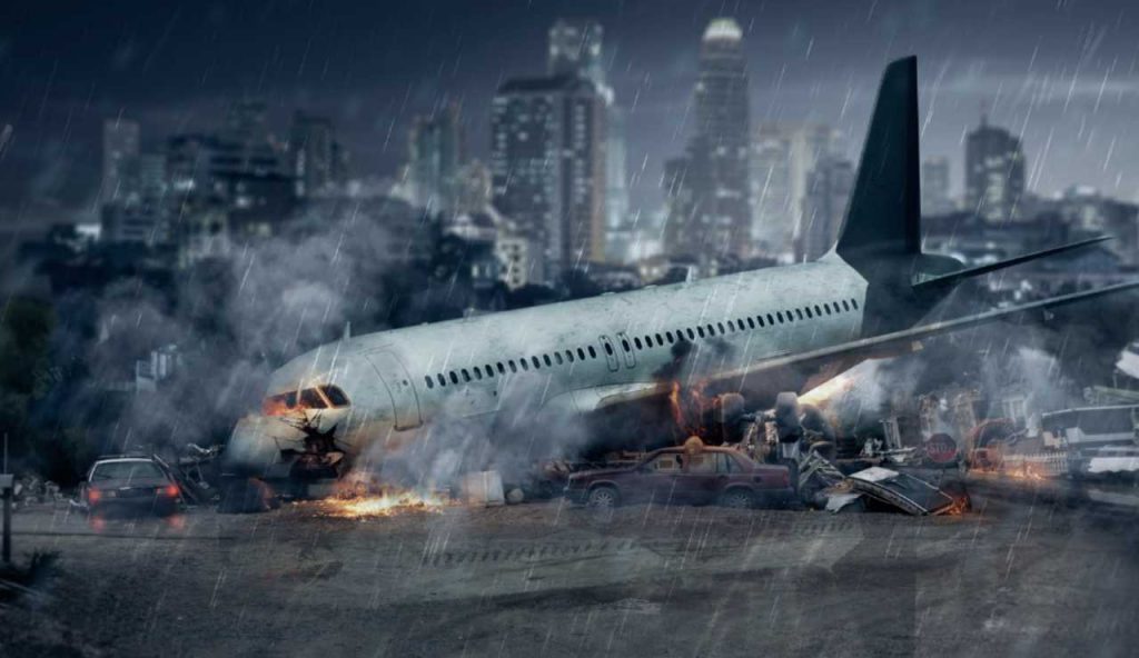 Illustrazione di un incidente aereo (Canva FOTO) - aerospacecue.it