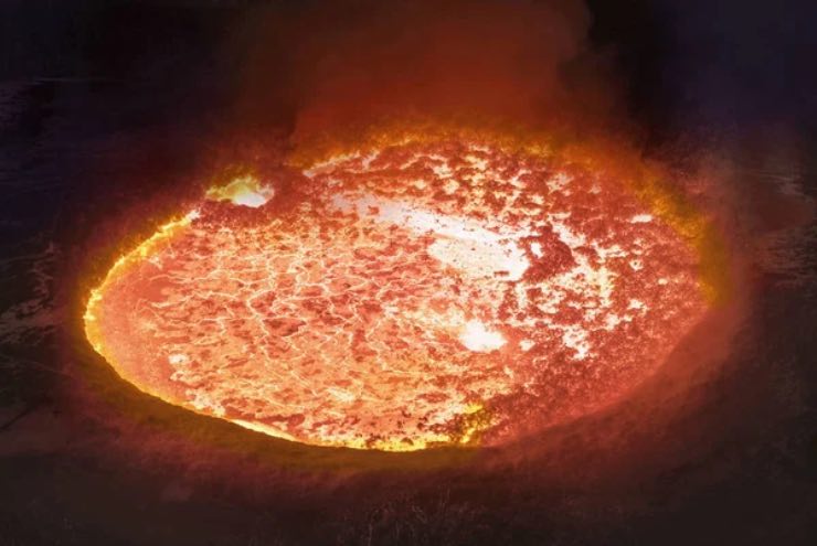 Cratere con lava