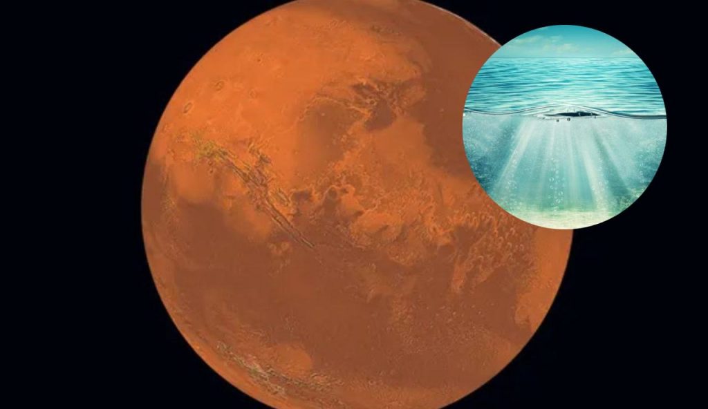 Il pianeta Marte e acqua (Depositphotos foto) - www.aerospacecue.it