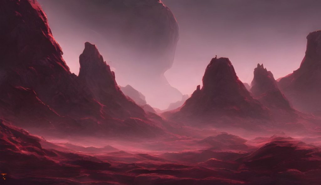 Illustrazione artistica di un pianeta caratterizzato da nubi minerali (Canva FOTO) - aerospacecue.it