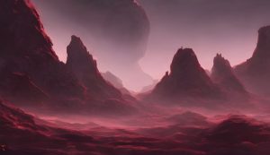 Illustrazione artistica di un pianeta caratterizzato da nubi minerali (Canva FOTO) - aerospacecue.it