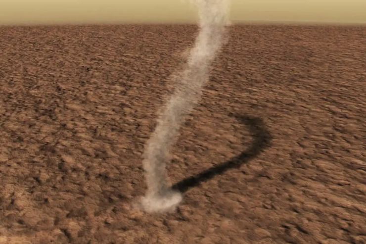 Illustrazione dei dust devils