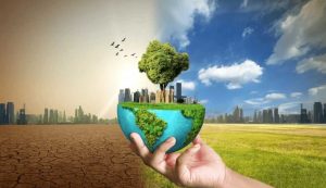 Illustrazione del cambiamento climatico