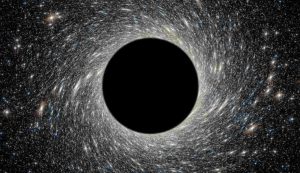 Illustrazione di un buco nero (Canva FOTO) - aerospacecue.it