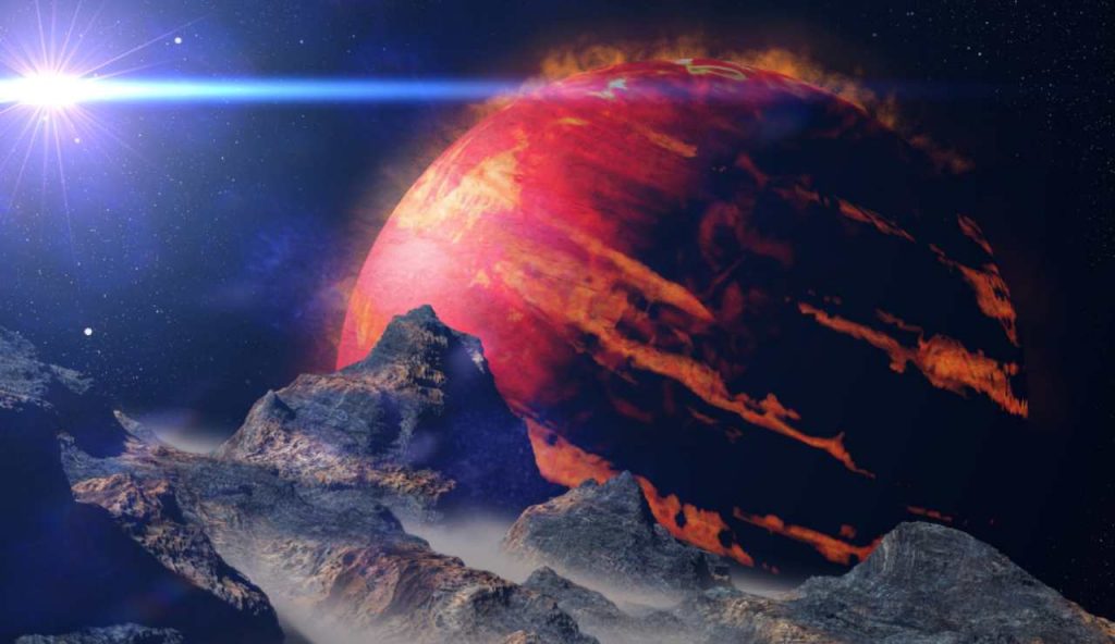 Illustrazione di un gigante gassoso (Canva FOTO) - aerospacecue.it