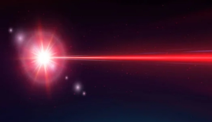 Illustrazione di un laser (Depositphotos foto) - www.aerospacecue.it