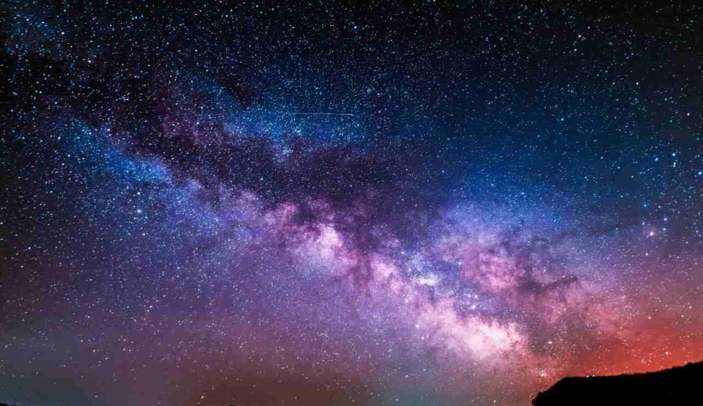 Via lattea pianeti e stelle
