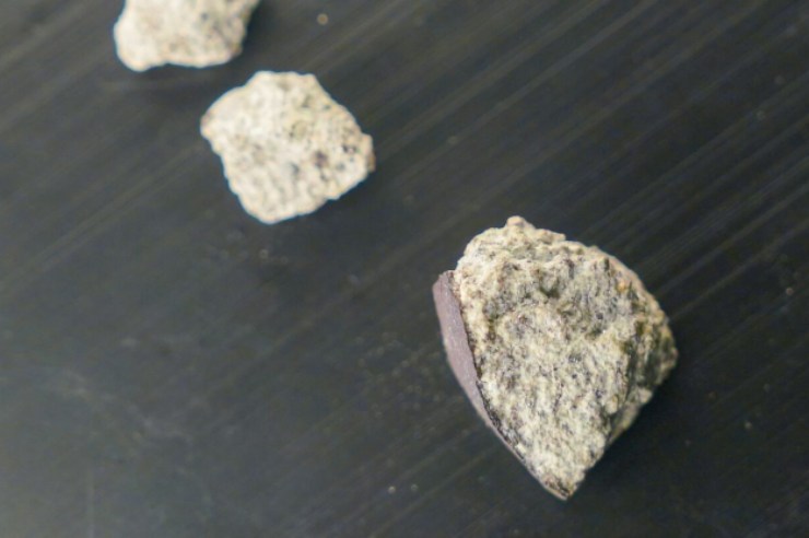 Frammenti del meteorite