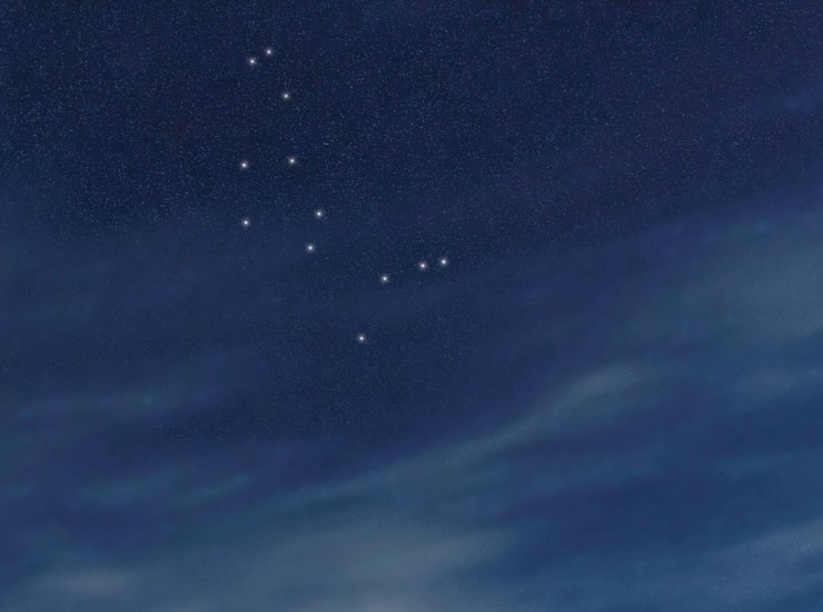 Illustrazione della costellazione del Boote (Canva FOTO) - aerospacecue.it