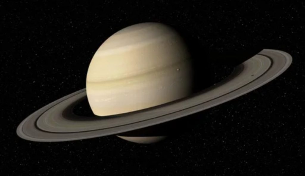 Illustrazione di Saturno (Depositphotos foto) - www.aerospacecue.it