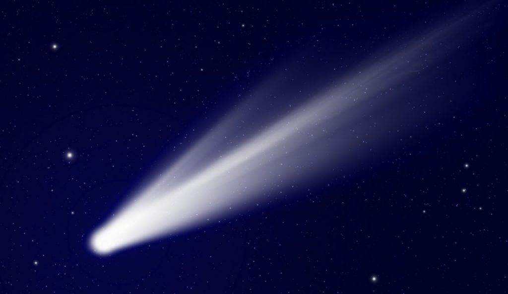 Illustrazione di una cometa (Canva FOTO) - aerospacecue.it