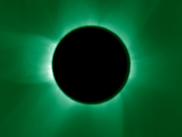 L'eclissi di Sole artificiale (ESA foto) - www.aerospacecue.it