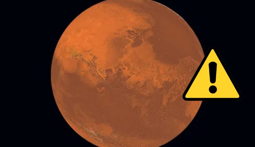 Il pianeta Marte e pericoli (Depositphotos foto) - www.aerospacecue.it