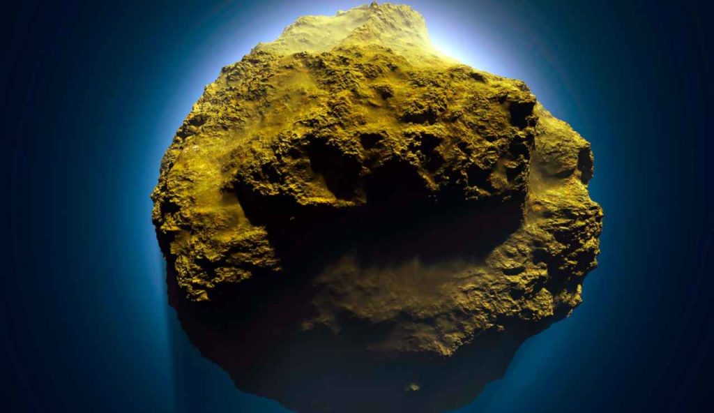 Illustrazione di un asteroide (Canva FOTO) - aerospacecue.it