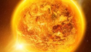 Illustrazione di un pianeta infuocato (Depositphotos foto) - www.aerospacecue.it