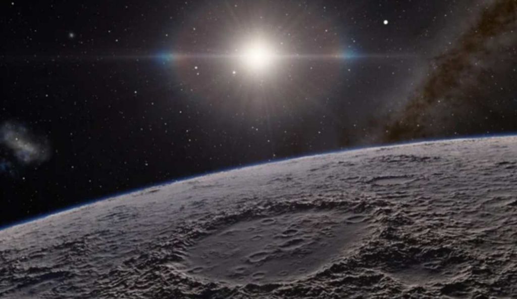 Illustrazione di una superficie lunare (Depositphotos foto) - www.aerospacecue.it