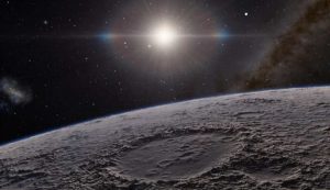 Illustrazione di una superficie lunare (Depositphotos foto) - www.aerospacecue.it