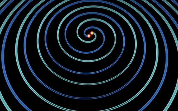 Illustrazioni di onde gravitazionali