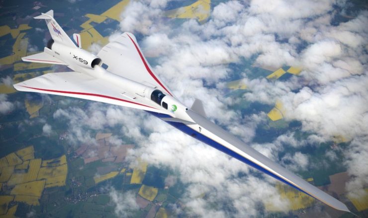 L'X-59 (NASA foto) - www.aerospacecue.it