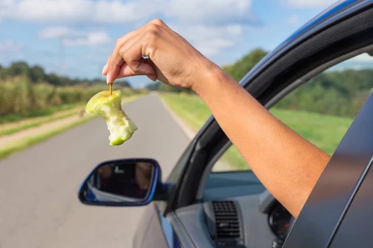 Rifiuti dall'auto 