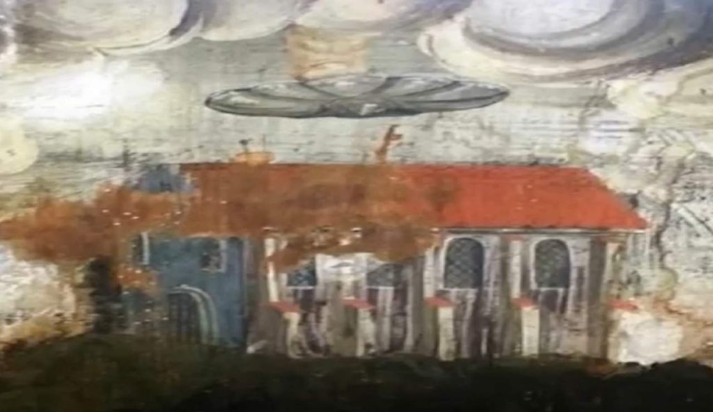 Un Ufo in un dipinto antico (Paranormal Crucible - youtube screenshot) - www.aerospacecue.it