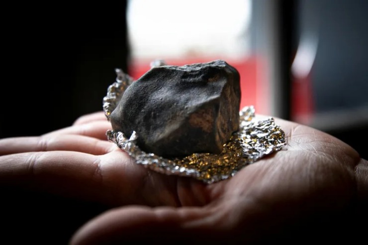 Un frammento dell'asteroide