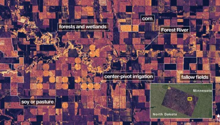 I dettagli raccolti dal NISAR (NASA foto) - www.aerospacecue.it