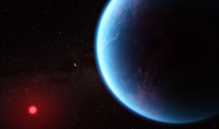 Illustrazione di K2-18b (NASA foto) - www.aerospacecue.it