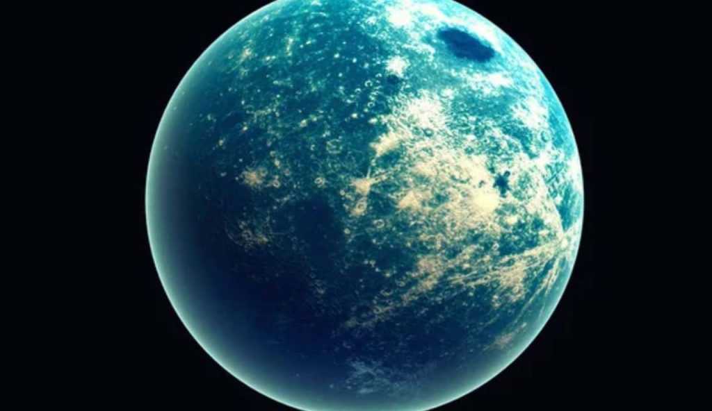 Illustrazione di esopianeta oceanico (Depositphotos foto) - www.aerospacecue.it