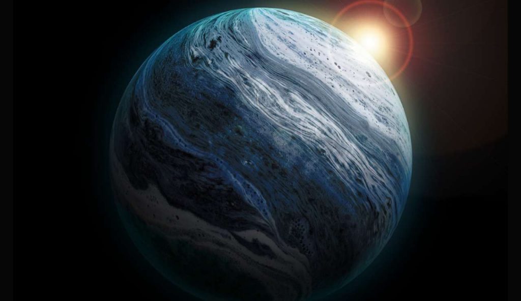 Illustrazione di un pianeta abitabile (Canva FOTO) - aerospacecue.it