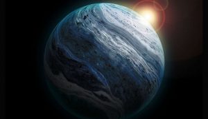 Illustrazione di un pianeta abitabile (Canva FOTO) - aerospacecue.it