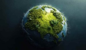 Illustrazione di un pianeta ricco d'acqua (Canva FOTO) - aerospacecue.it