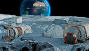 Illustrazione di una base lunare (Canva FOTO) - aerospacecue.it