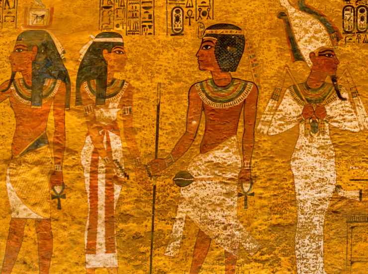 Illustrazione di una decorazione nella tomba di Tutankhamon (Canva FOTO) - aerospacecue.it