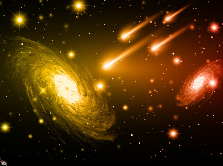 Illustrazione di universo molto luminoso (Canva FOTO) - aerospacecue.it