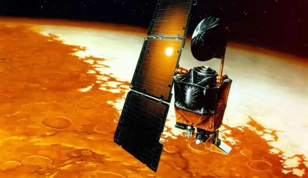 Mars Orbiter sorvola Marte