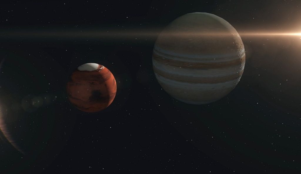 Marte e Giove