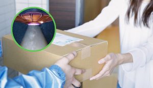 Navicella consegna pacco