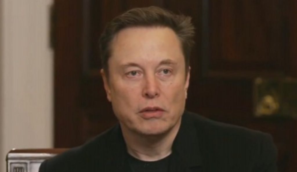 Elon Musk preoccupato (Fox News - X screenshot) - www.aerospacecue.it