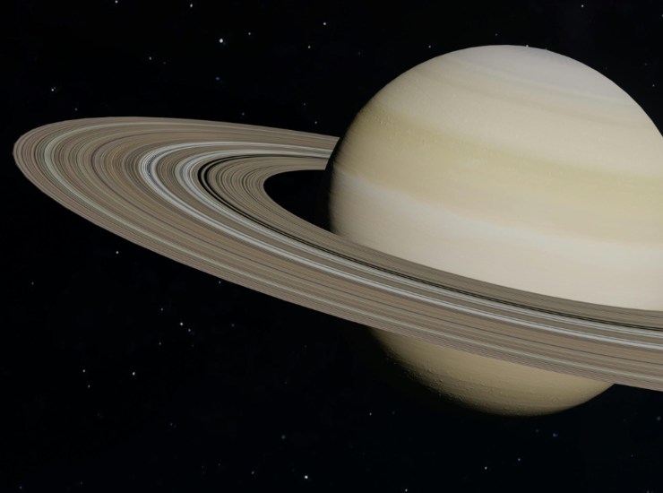 Illustrazione degli anelli di Saturno (Canva FOTO) - aerospacecue.it